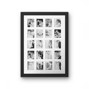 Instax Mini Photo Frame - A3 - 20 Aperture - Black Frame