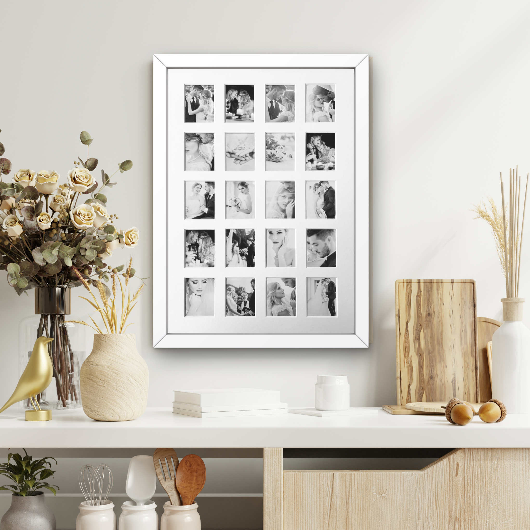 Instax Mini Photo Frame - A3 - 20 Aperture - White Frame - Image 5