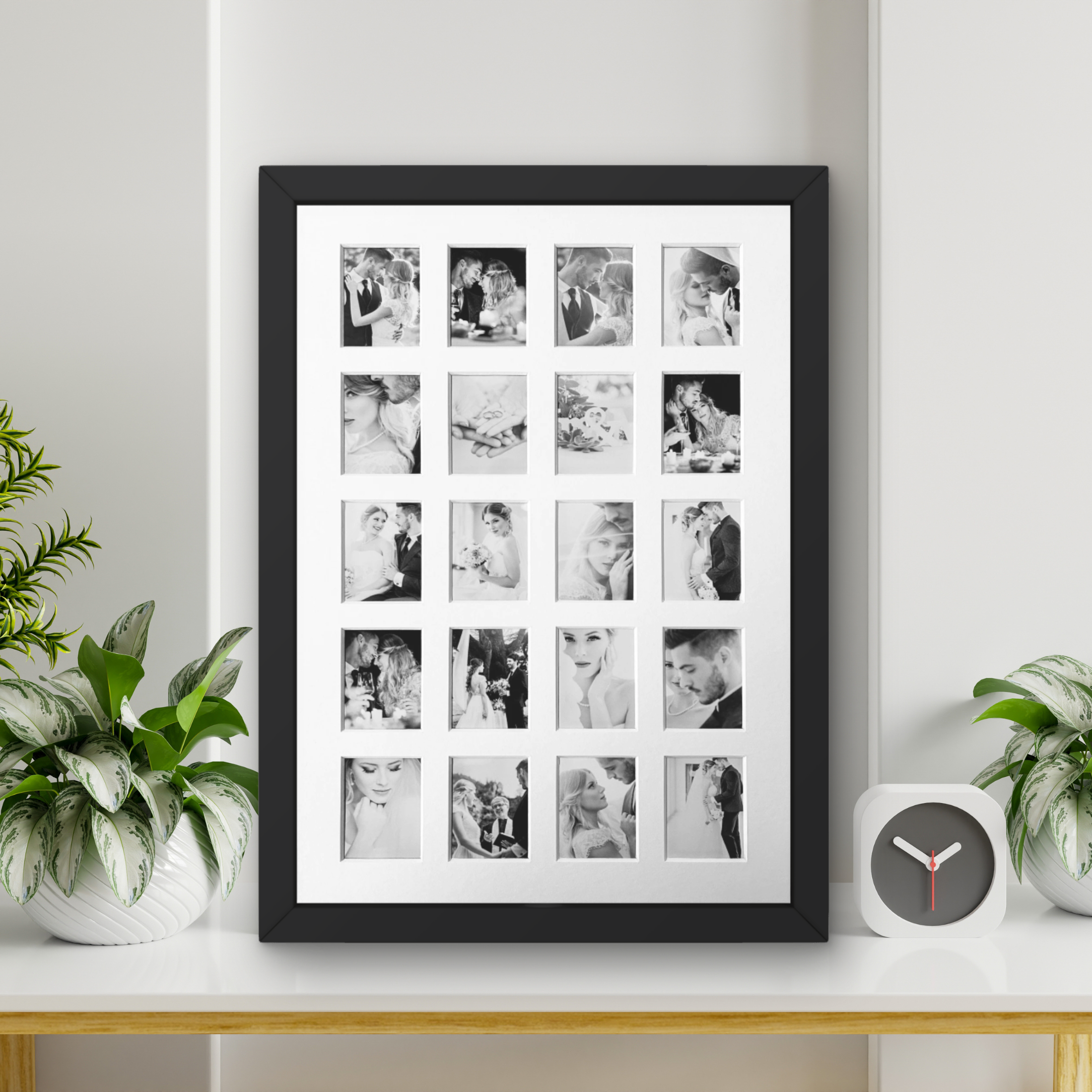 Instax Mini Photo Frame - A3 - 20 Aperture - Black Frame - Image 4