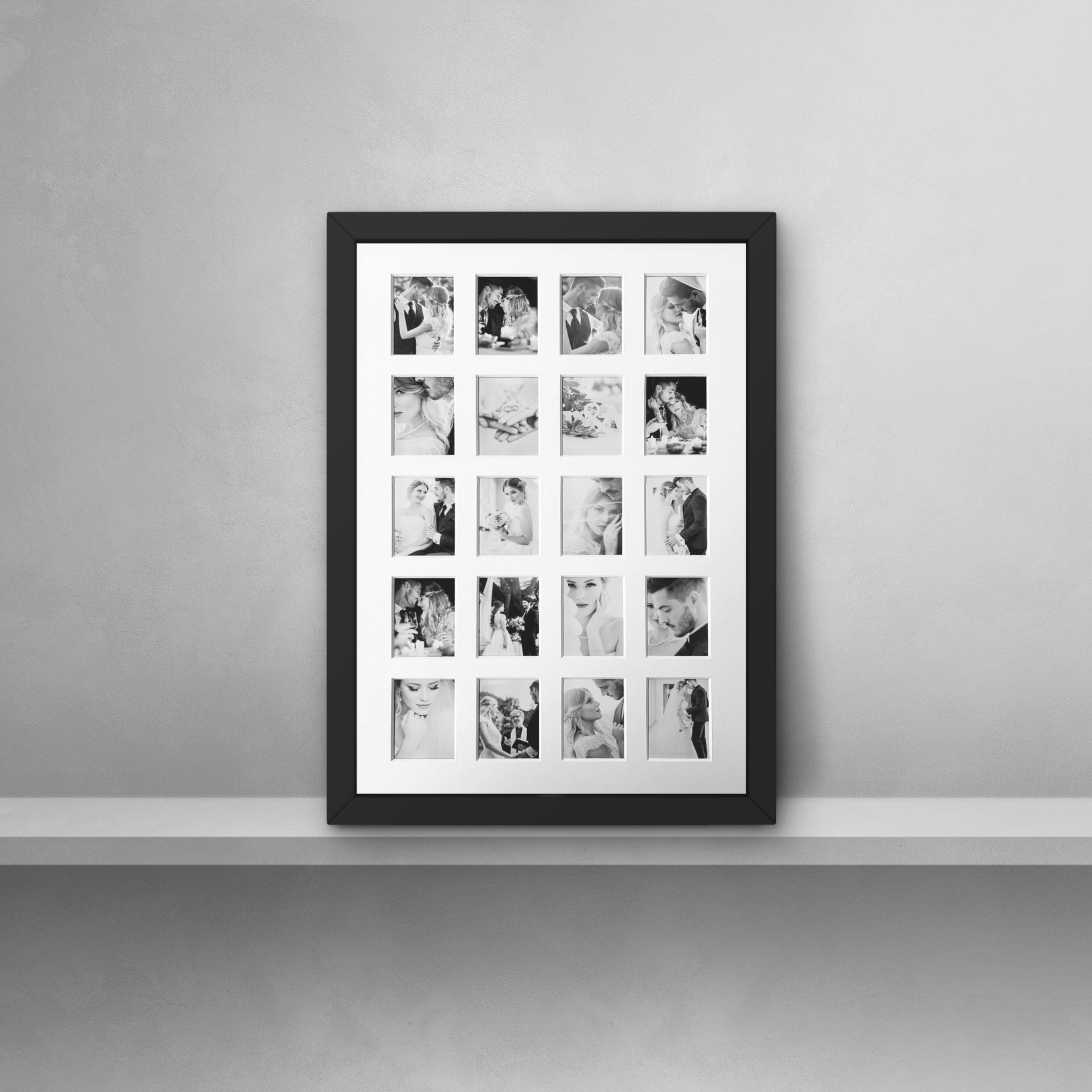 Instax Mini Photo Frame - A3 - 20 Aperture - Black Frame - Image 2