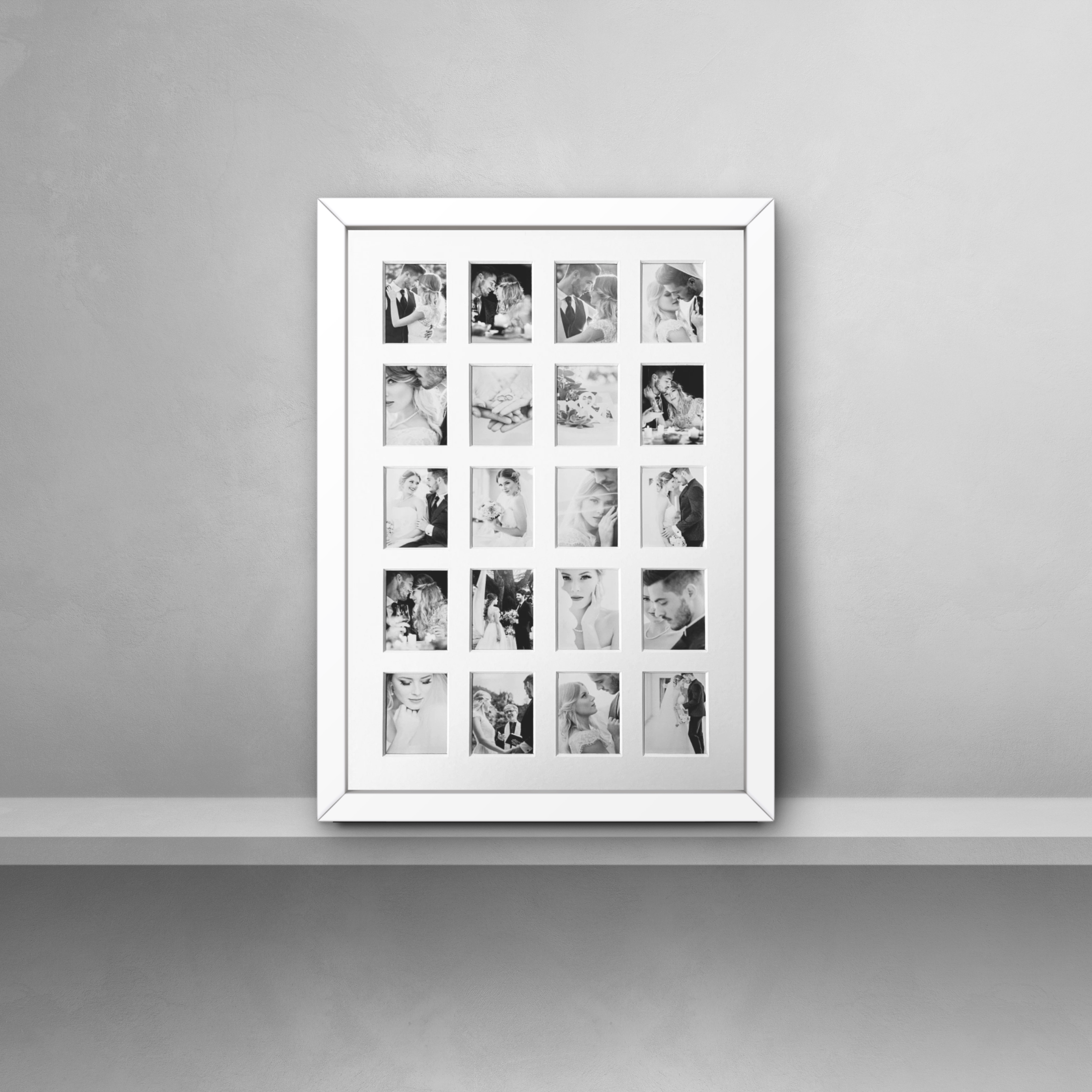 Instax Mini Photo Frame - A3 - 20 Aperture - White Frame - Image 4