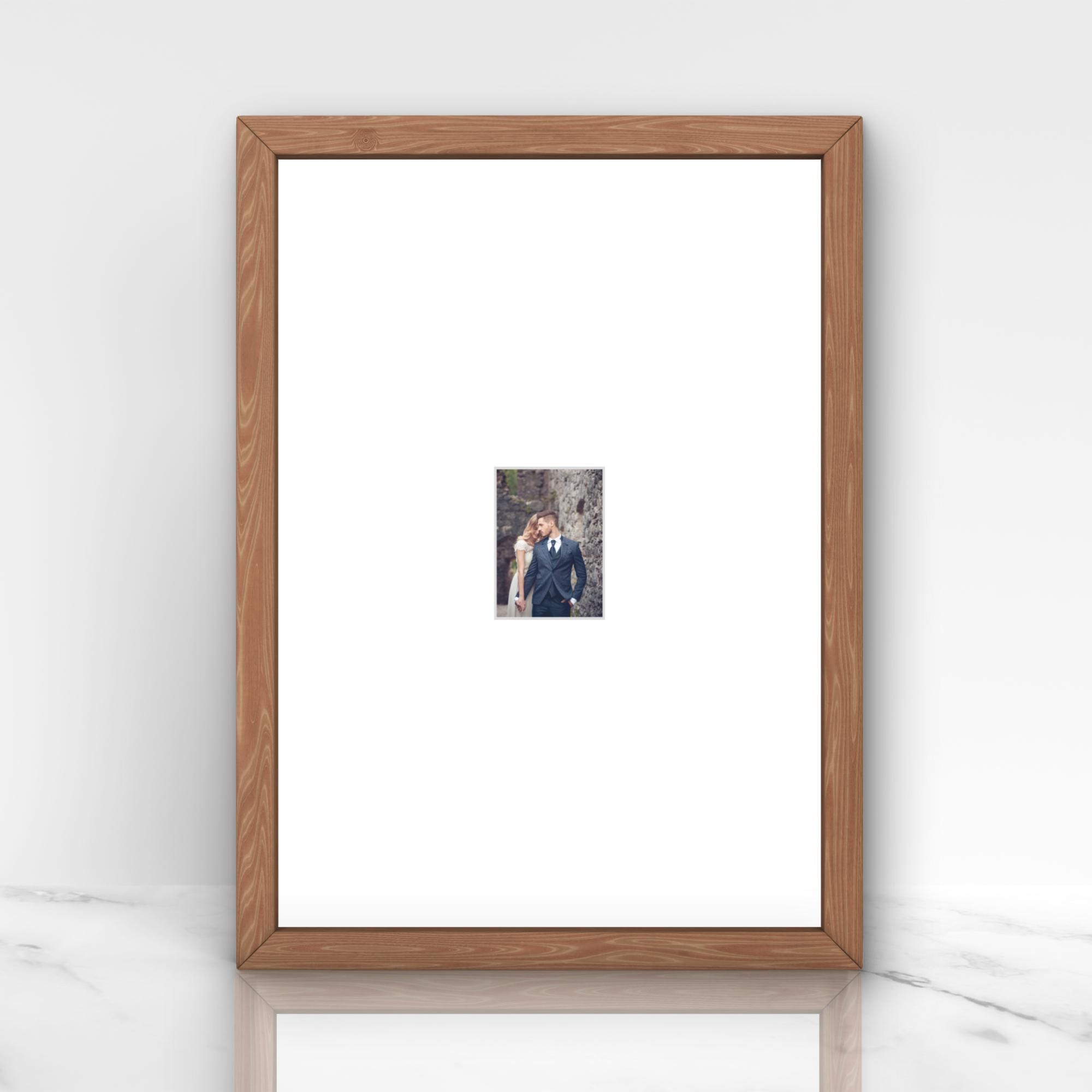 Instax Mini Photo Frame Oak Wood | Single Aperture | Minimalist Picture Shelf & Wall Display - Image 9