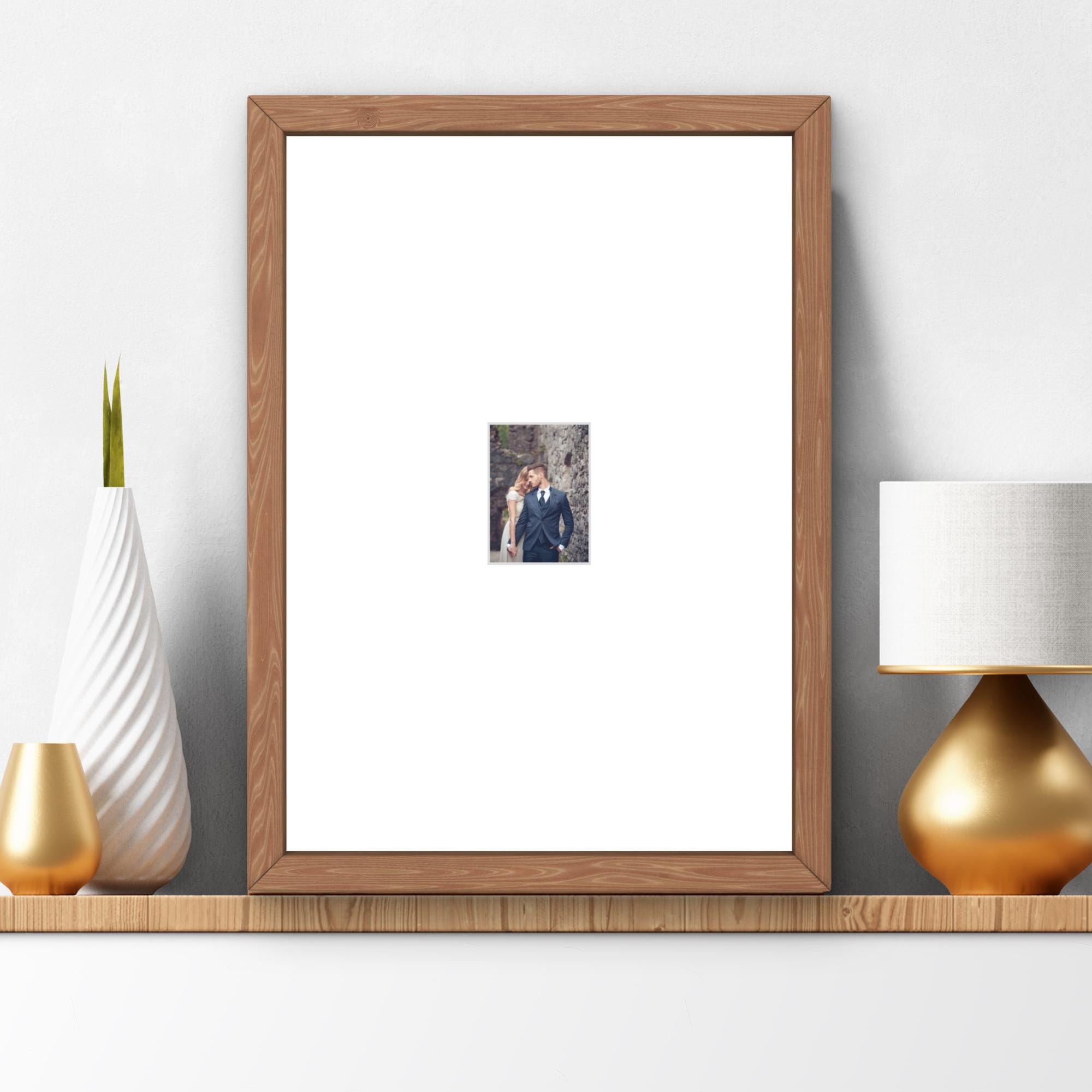 Instax Mini Photo Frame Oak Wood | Single Aperture | Minimalist Picture Shelf & Wall Display - Image 7