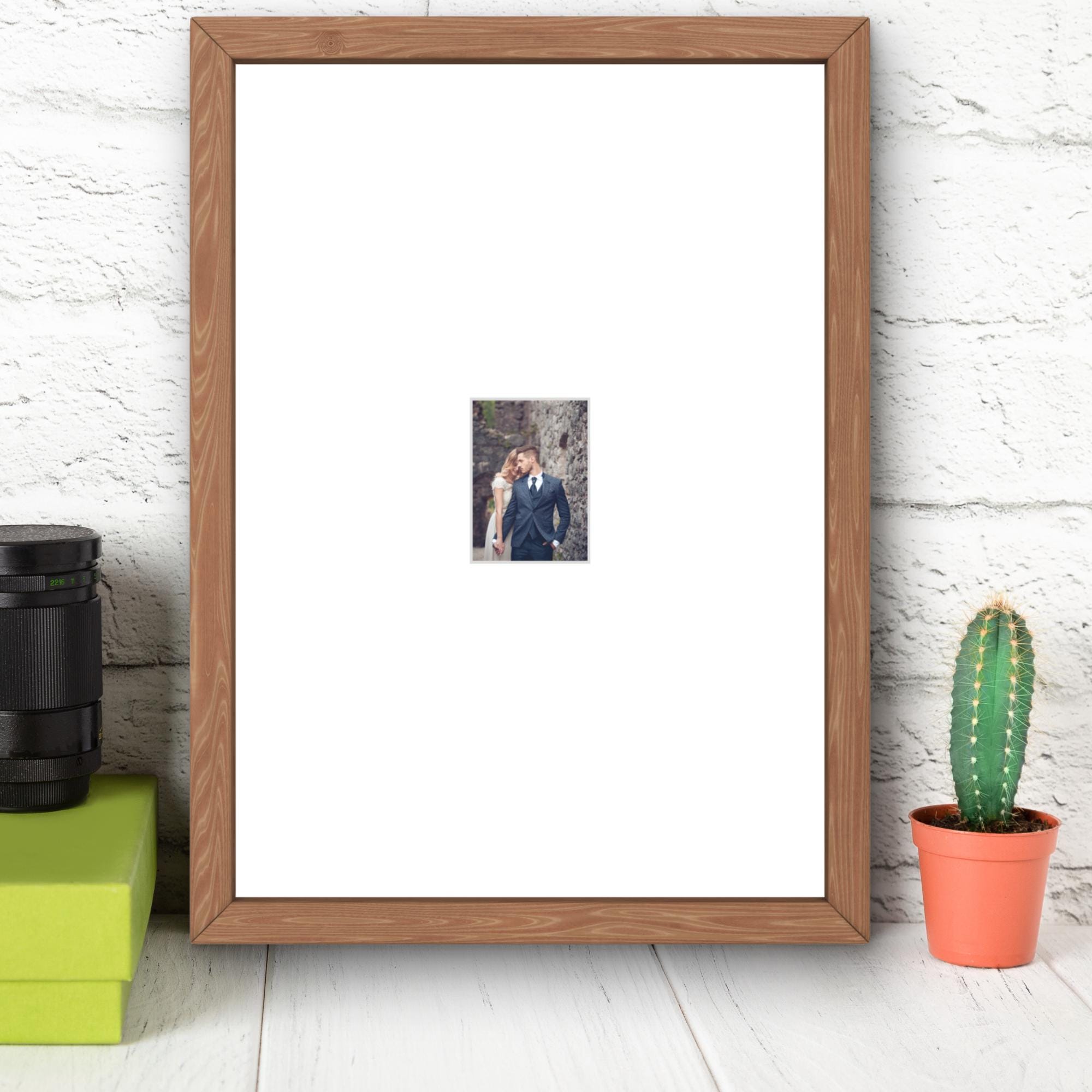 Instax Mini Photo Frame Oak Wood | Single Aperture | Minimalist Picture Shelf & Wall Display - Image 8