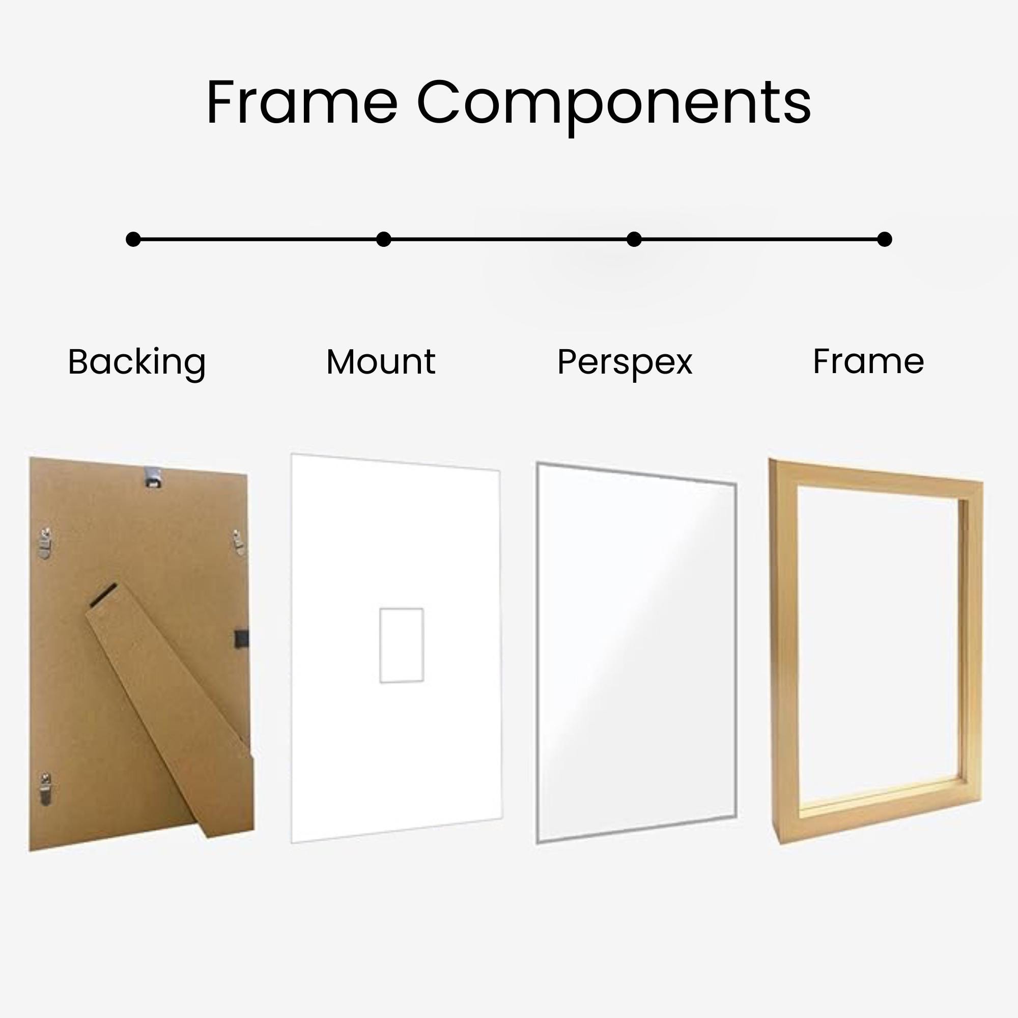 Instax Wide Photo Frame - 4 Aperture - Oak Wood Picture Display - Image 6