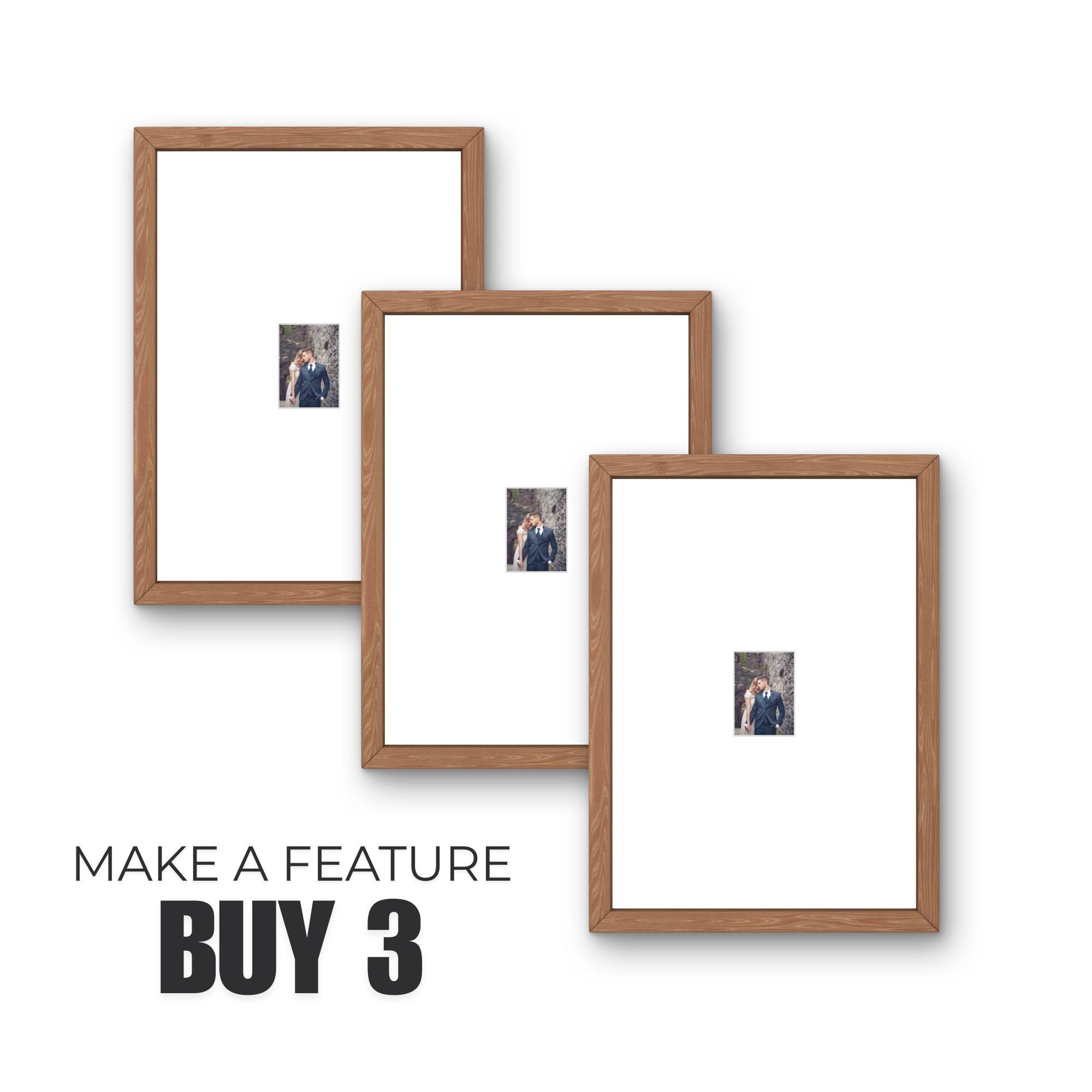 Instax Mini Photo Frame Oak Wood | Single Aperture | Minimalist Picture Shelf & Wall Display - Image 3