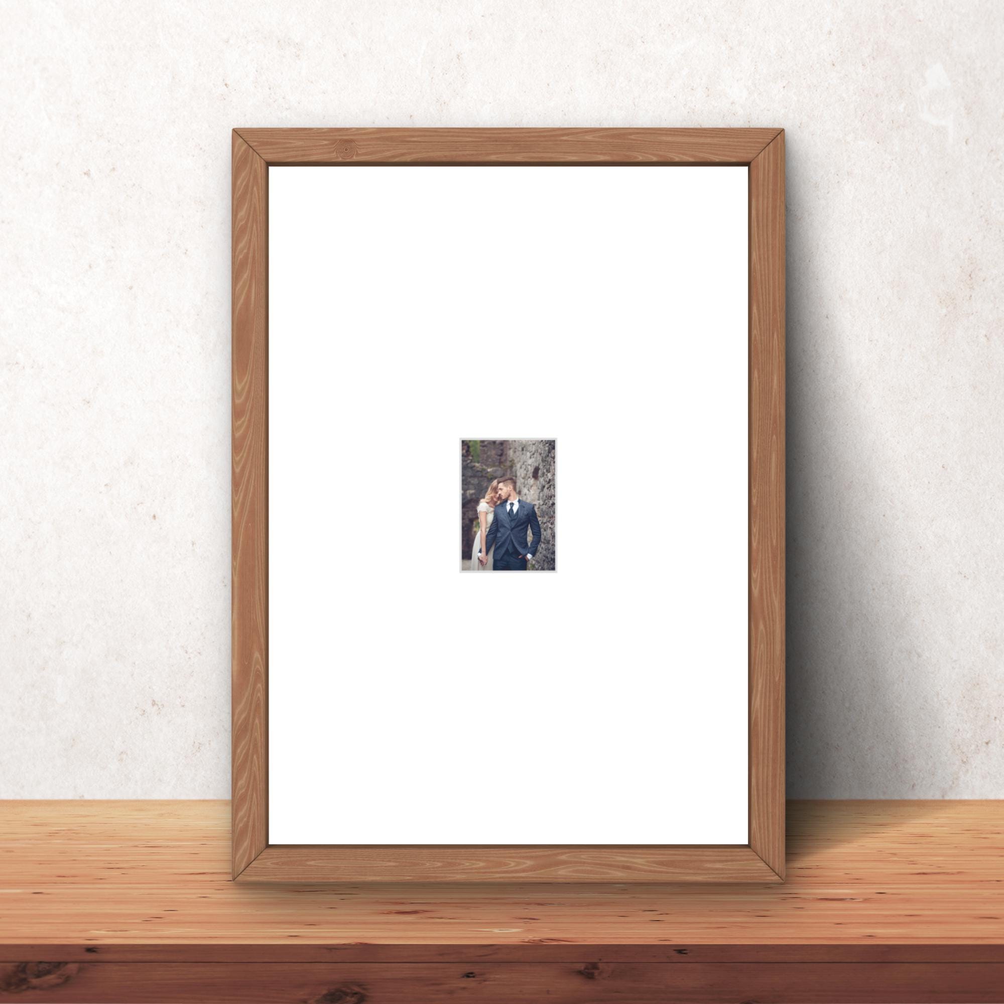 Instax Mini Photo Frame Oak Wood | Single Aperture | Minimalist Picture Shelf & Wall Display - Image 10
