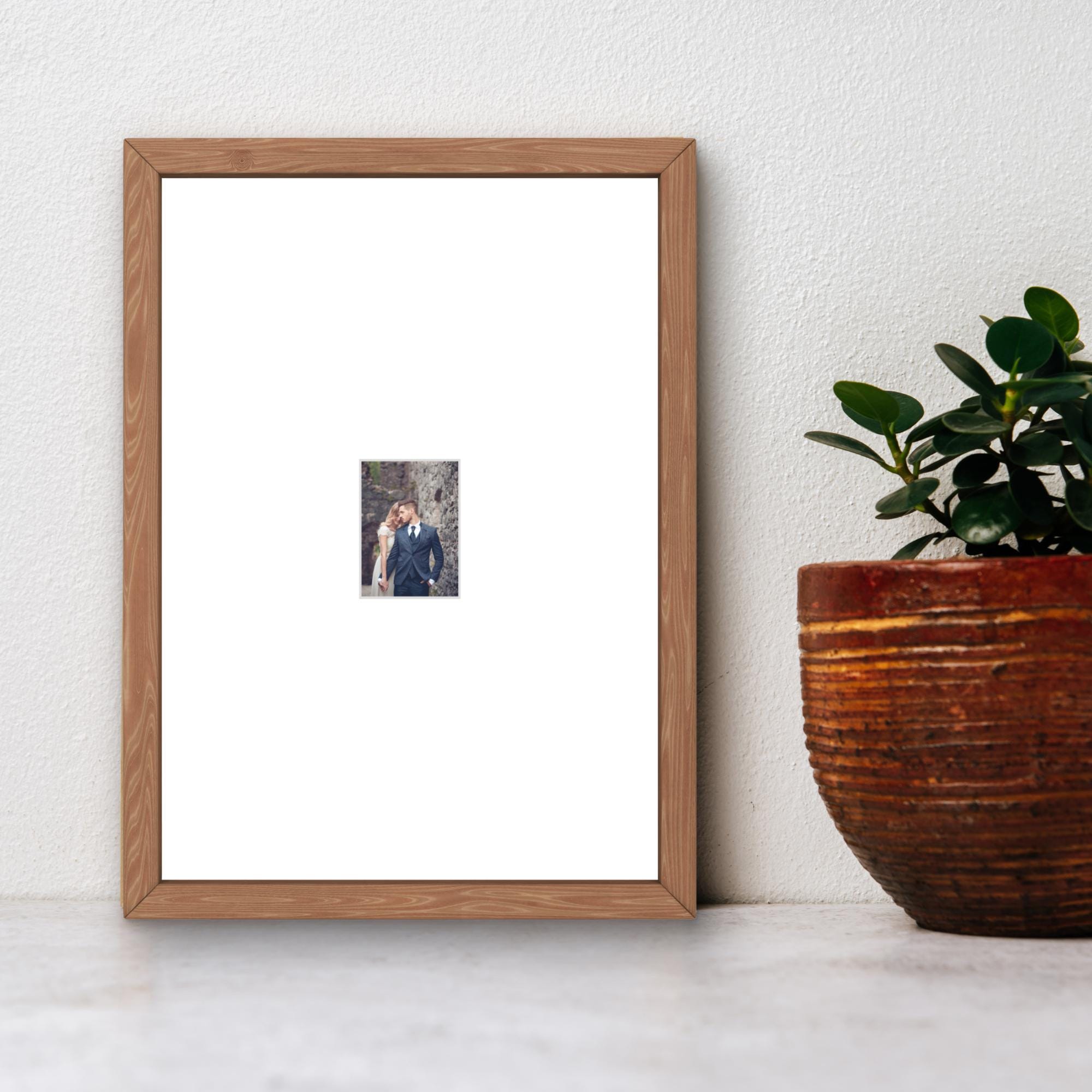 Instax Mini Photo Frame Oak Wood | Single Aperture | Minimalist Picture Shelf & Wall Display - Image 6