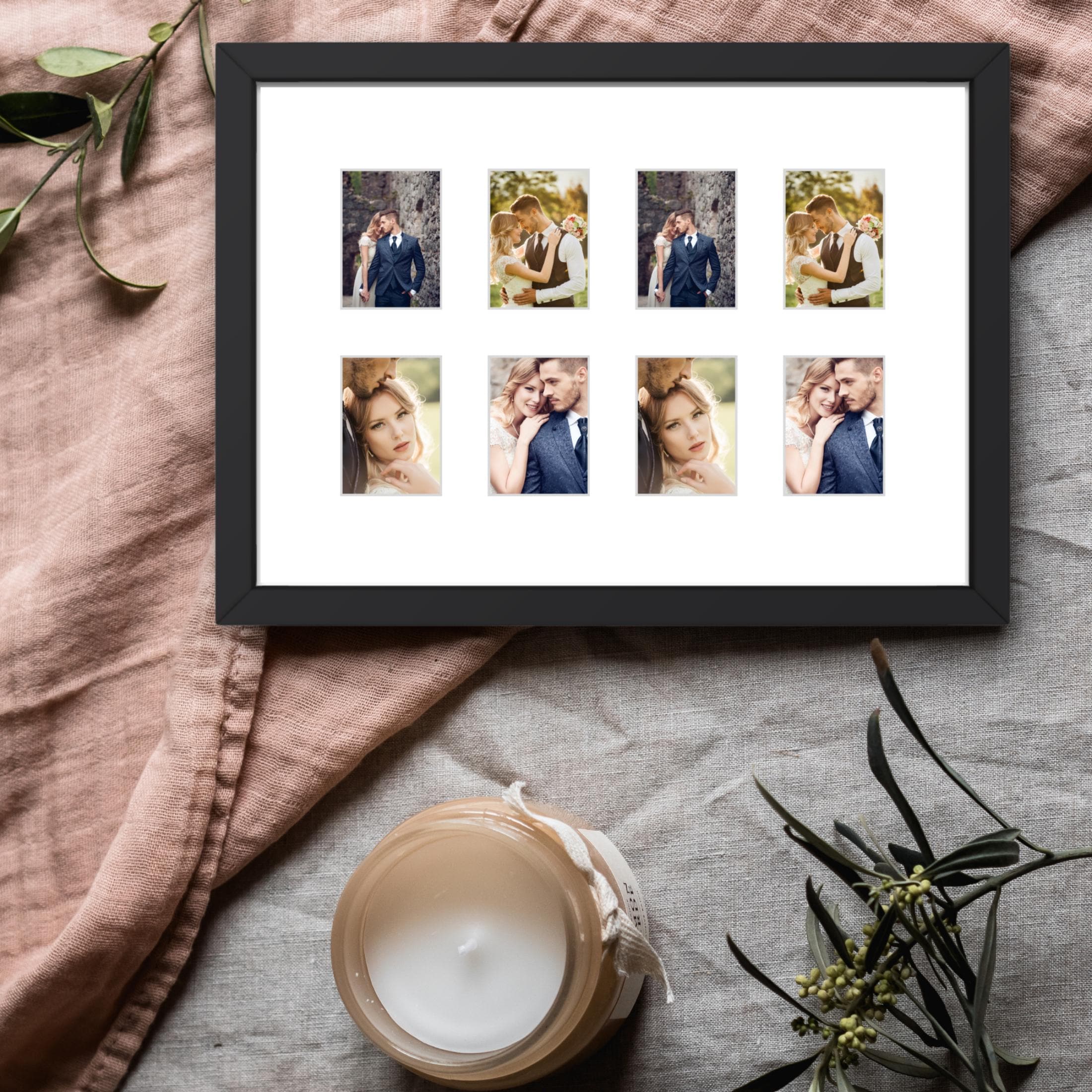 Instax Mini Photo Frame Bundle | A3 16-Picture + A4 8-Aperture | Black Wood Frame Wall Display - Image 10